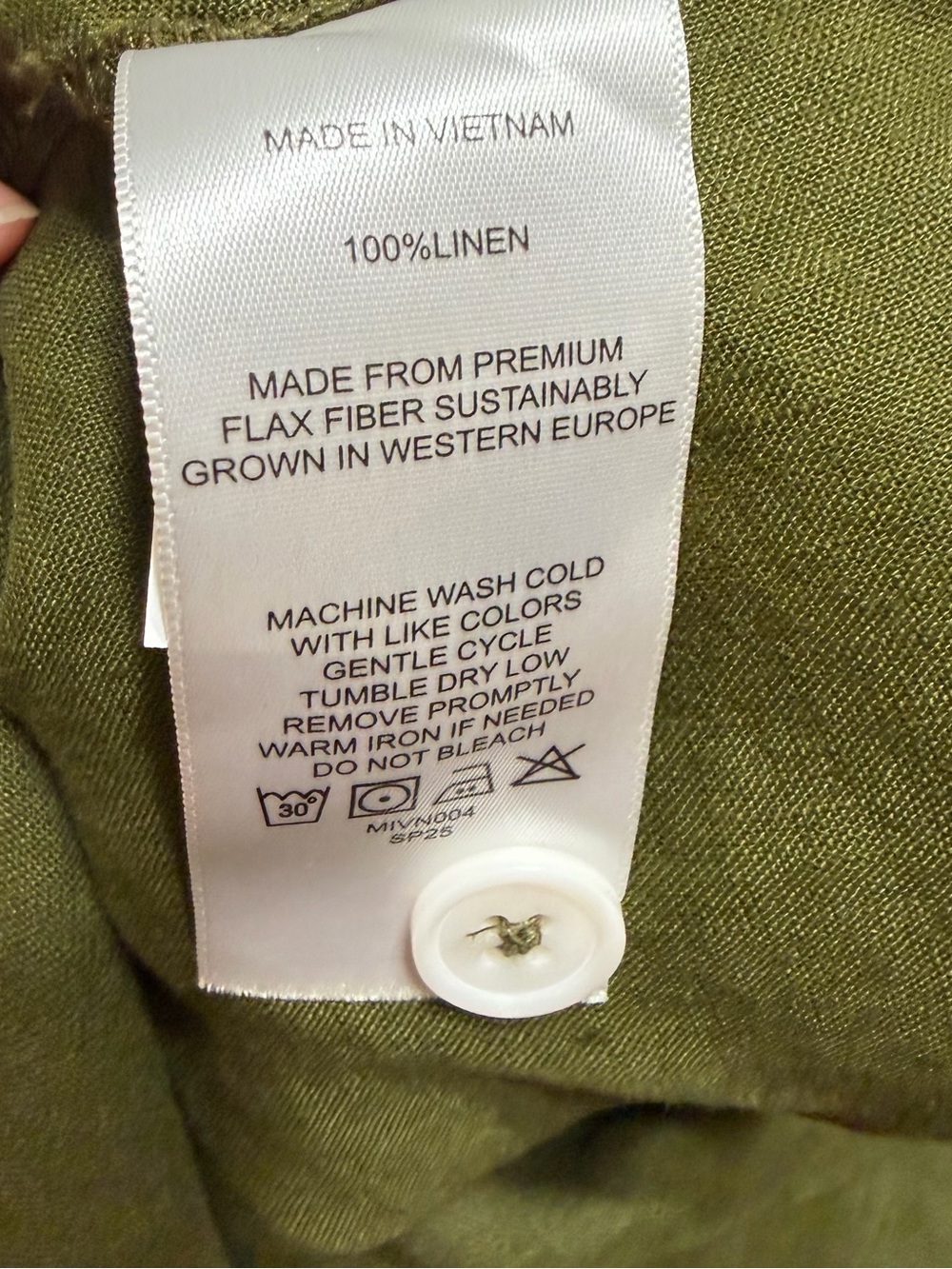 Quince 100% European Linen Button Front Dress ✨ size L - Picture 5 of 8